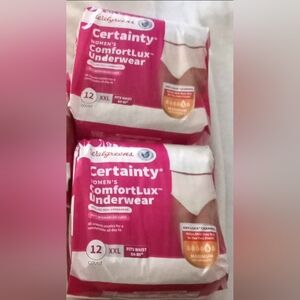 2 PACKS Certainty Women's ComfortLux Underwear XXL